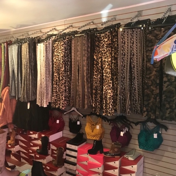 Tik Tok Famous Brown Tribal Print Bell Bottom Flare Stretch Pants - Picture 11 of 11